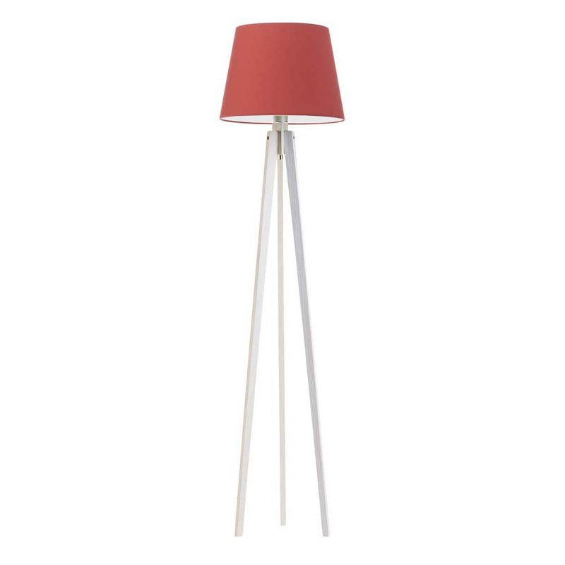 Araby 158cm Tripod Floor Lamp, White, Red