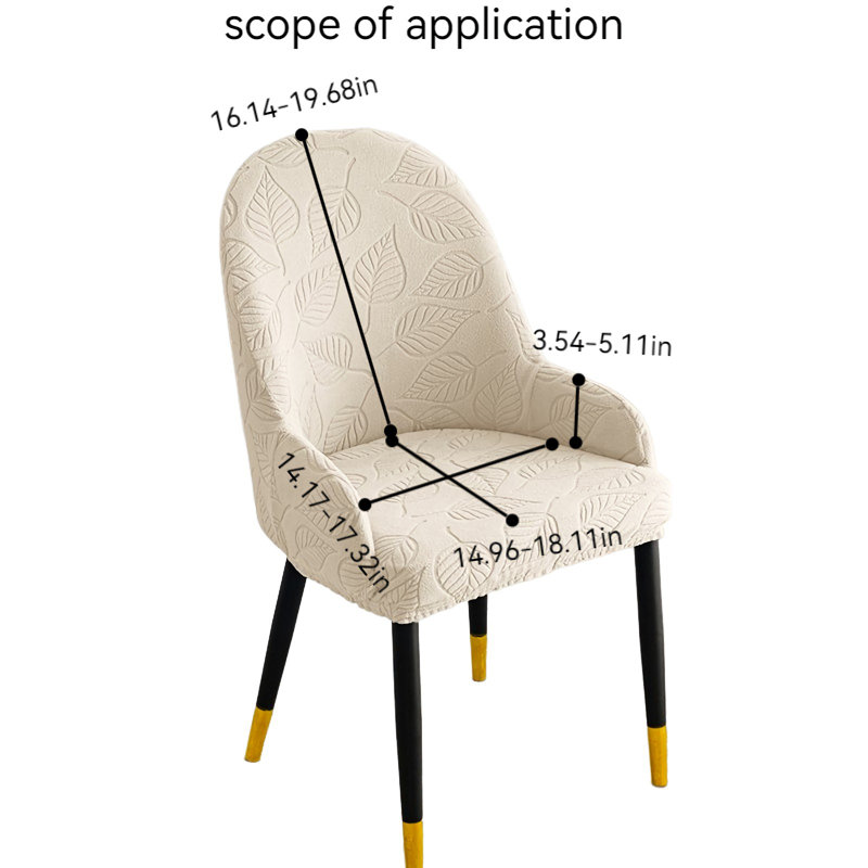 Housse pour chaise de salle à manger en polyester