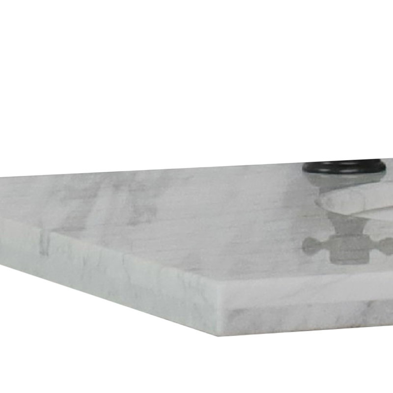 Plateau de meuble-lavabo double 53 po blanc