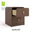 Table de chevet 2 tiroirs Santos-102342036