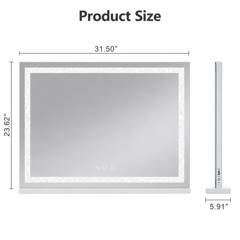 Miroir de salle de bain 31,5 pouces