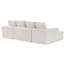 Canapé modulaire modulaire, canapé modulaire en forme de U avec méridienne, canapé modulaire Cloud avec éponge à rebond élevé et densité, canapé rembourré en velours côtelé avec coussin pour le salon, la chambre à coucher, beige