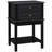 Side Table With 2 Storage Drawers, Modern End Table With Bottom Shelf