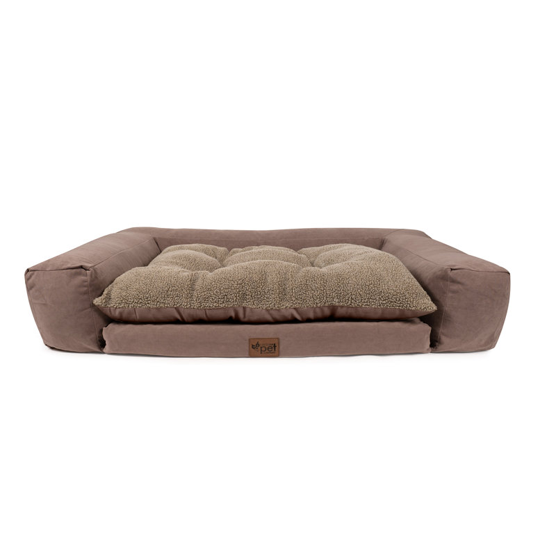 Large Rectangle Pet Couch, Brown, Grand (l 69 po x P 48 po x H 11 po), Brun