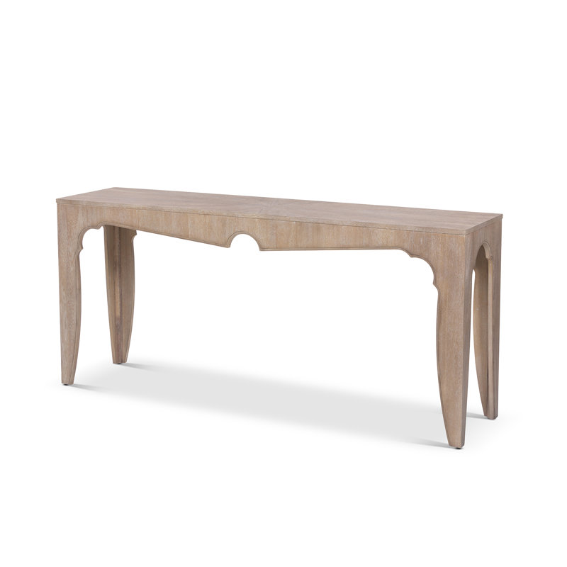 Driftwood Rectangular Wooden Console Table with Four Legs
