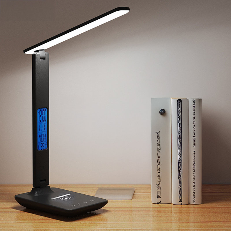 Dimmable and Foldable LED Table Lamp with Wireless Charger