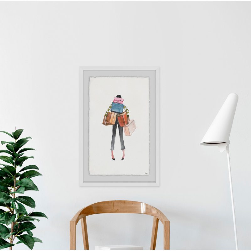 Cadre photo « errant », impression sur papier, H 45 po x l 30 po x P 1,5 po, Cadre blanc