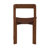 Leola Solid Wood Low Back Side Chair in Brown