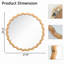 Miroir mural rond 27,5 pouces pour meuble-lavabo