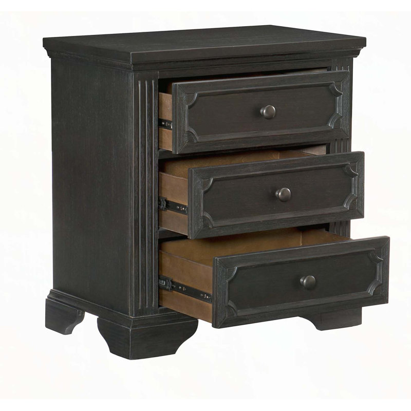 Table de chevet 3 tiroirs Traditional Design