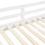 Grand lit superposé en bois blanc, pin et construction fiables, optimisation de l'espace dans des espaces limités, lattes solides pour le soutien