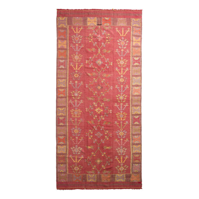 Rug & Kilim One-of-a-kind Hand-knotted 5'10" X 12'3" Area Rug In Red/gold In Red,gold