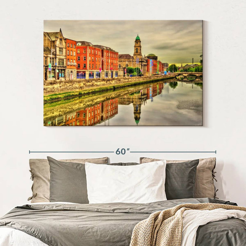 Sireci Dublin Riverside Buildings, 34" H x 51" W