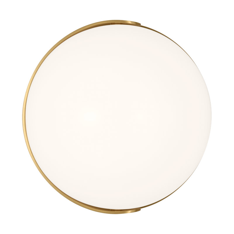 Syrie Dimmable LED Bath Sconce, Brushed Brass
