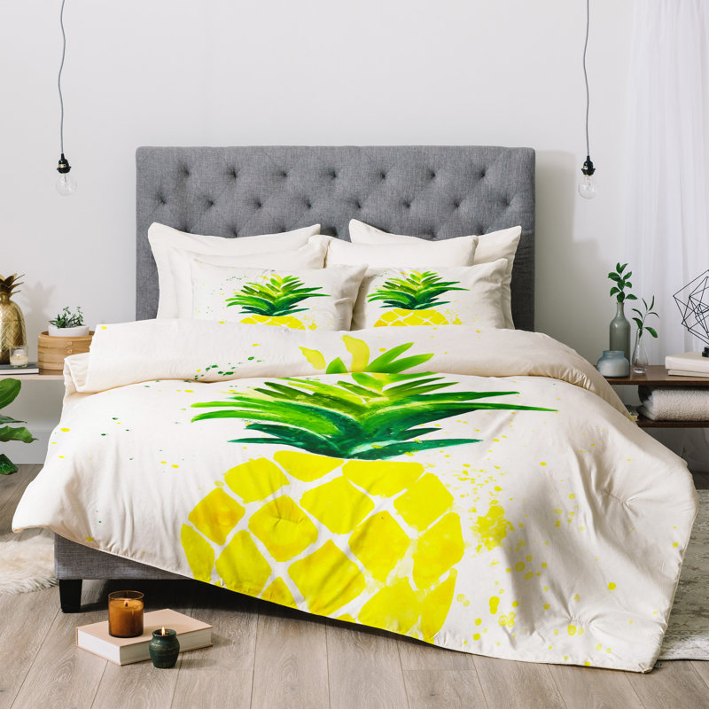 Trevey d’ananas soleil de laura, Édredon simple  