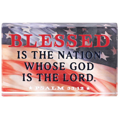 Verre de table «Blessed Is The Nation»