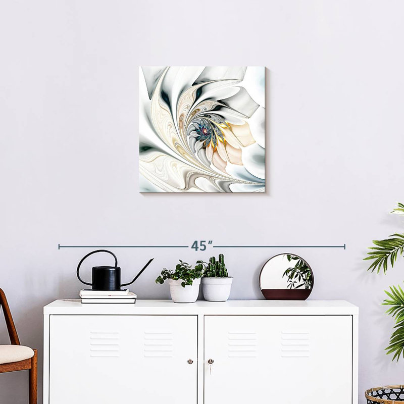 Warping Floral Pattern, 20" H x 20" W