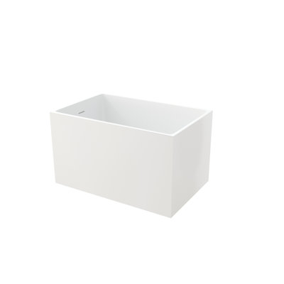 Baignoire de trempage en acrylique de 42,68 pouces, blanc brillant, haute finition, antidérapante, renforcement en fibre de verre, forme carrée confortable moderne de 43 pouces, couleur blanche, fond renforcé, fonction antidérapante, baignoire pour