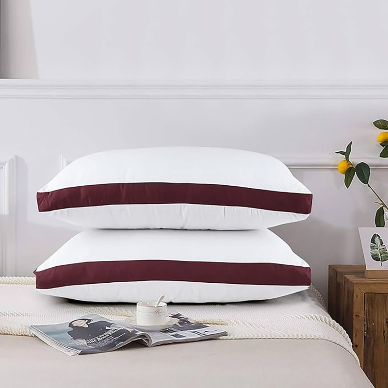 Plush Fiber Fill Gusseted Pillow