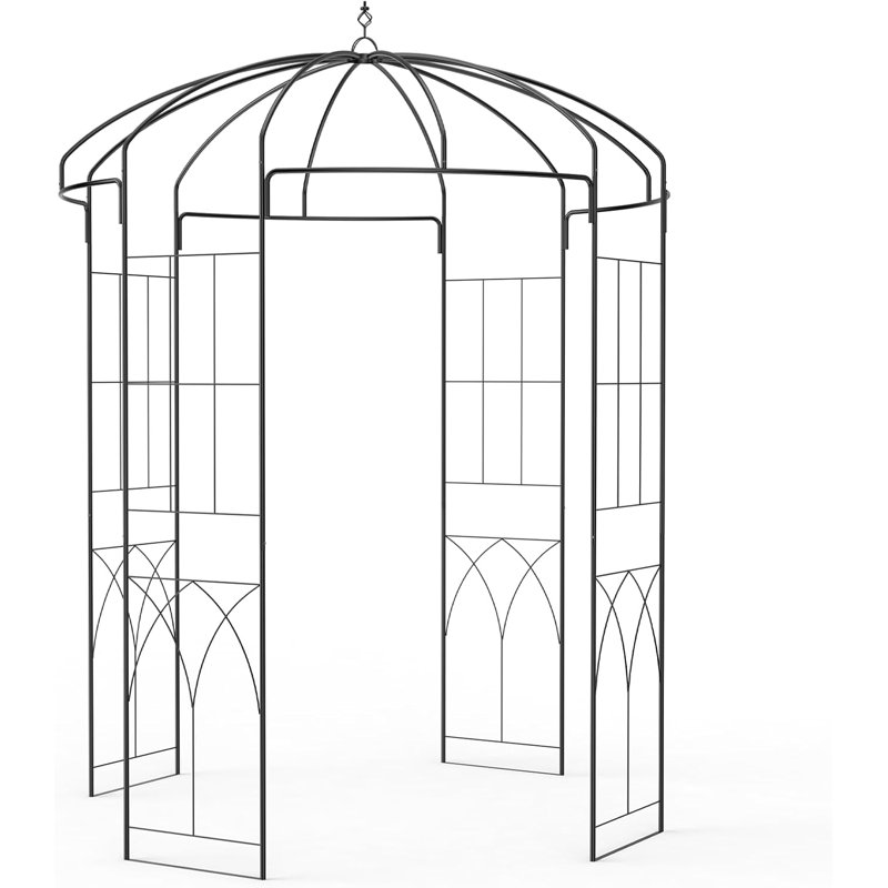 270cm H x 200cm W Iron Arched
