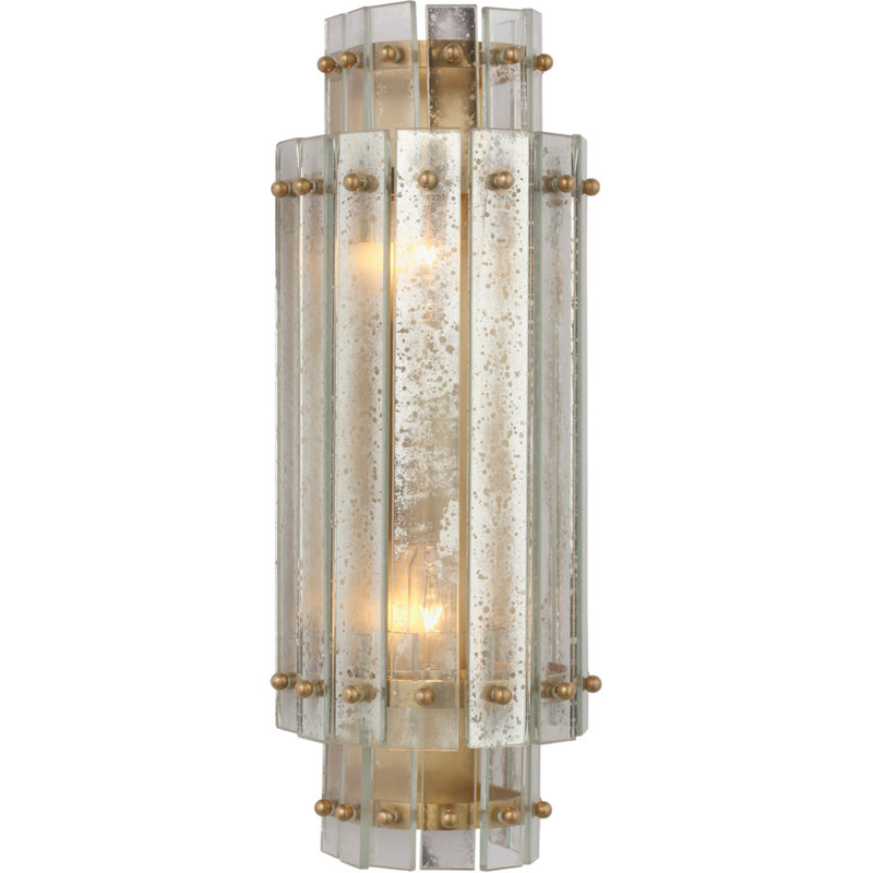 Carrier and Company Cadence Small Tiered Sconce, Hand-Rubbed Antique Brass