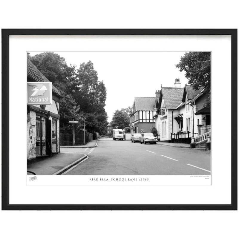 Kirk Ella, School Lane C1965 by Francis Frith - Single Picture Frame Print, 28cm H x 36cm W x 2.3cm D