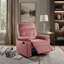 Fauteuil inclinable de luxe en velours - Confort moelleux, inclinaison manuelle, positions faciles à ajuster-1541568973