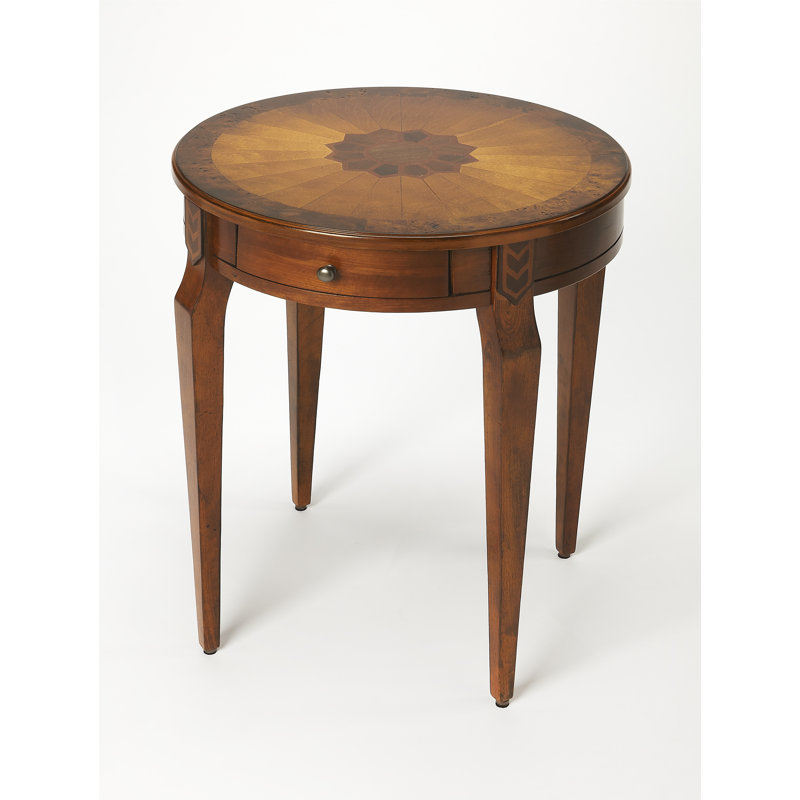 Archer 1 Drawer Side Table, Olive Ash Burl