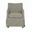 Fauteuil rembourré à jupe avec roulettes cachées-1633930804