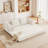 Foldable Modular Corduroy Sofa Bed Convertible Floor Couch , No Assembly Required for Living Room, Bedroom, or Office-128552532-127301837