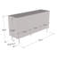 Buffet blanc 54,3 "Camelia