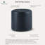 Pouf ottoman carré rembourré Garrett de 48 cm de large-934389652