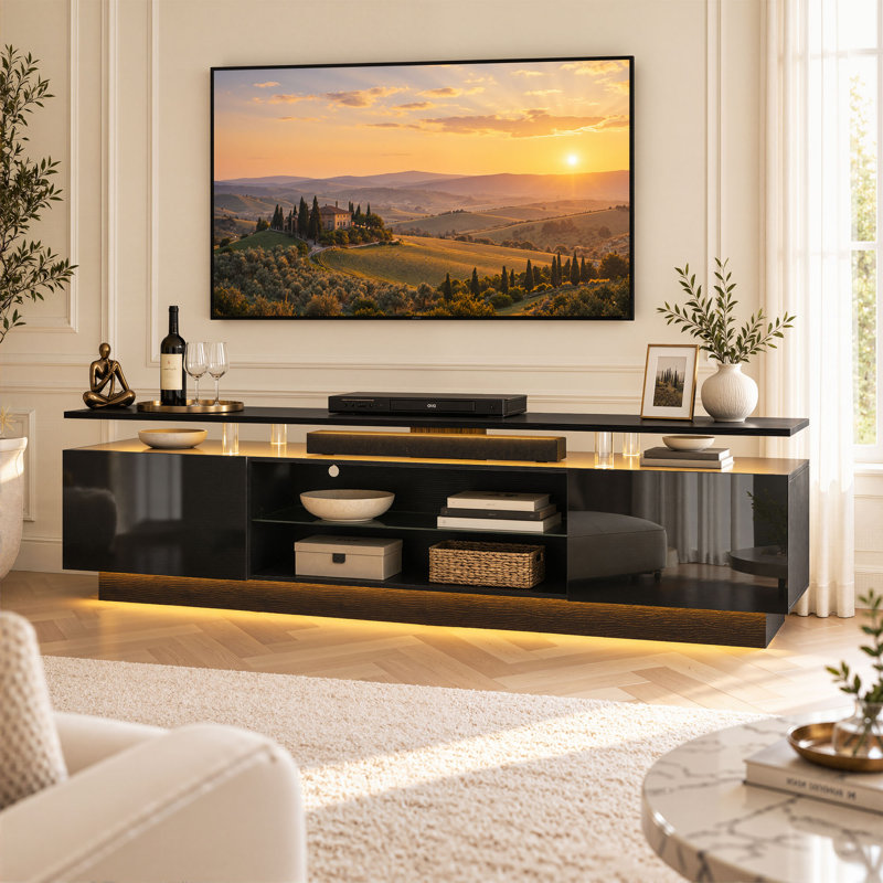 TV Stand for TVs up to 78", Black