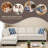 Trimmed L - Shaped Sofa 2Pc-1815350440