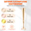 2PCS 56cm/22.05” Tall Wedding Flower Vase Metal Gold Trumpet for Tables