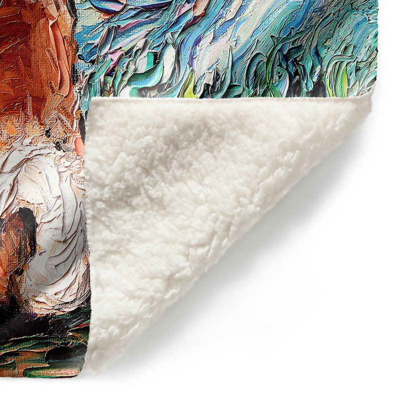 Hand Woven Throw Blanket, 68" x 80"