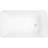 49 - Inch Acrylic Freestanding Soaking Tub, Square Shaped, Drain, High Gloss White, Compact For Modern Bathrooms Bathroom