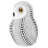  Helmville Dotted White Owl Sculpture For Home Decor-575708401