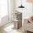 Nikaila 24.4" Tall Narrow End Table with Charging Station and Light-285012717