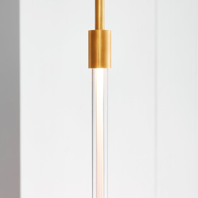 Phobos 1 - Light LED Pendant, Natural Brass