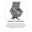 Fauteuil inclinable électrique Power Lift avec fauteuil inclinable électrique, gris-5314654