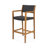 GENESEE WICKER & WOOD BAR STOOL