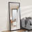 Full Length Mirror Black Frame Wall Mounted or Leaning HD Shatter Resistant Glass-1348695085