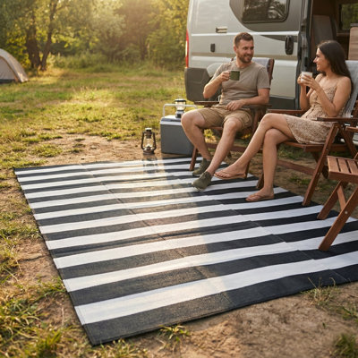 Tapis d'extérieur à rayures Geo Geo