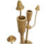 Metal Mushroom Inspired Abstract Decorative Candle Holder