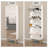 Accent Shoe Cabinet with Full-length Mirror for Narrow Entryway