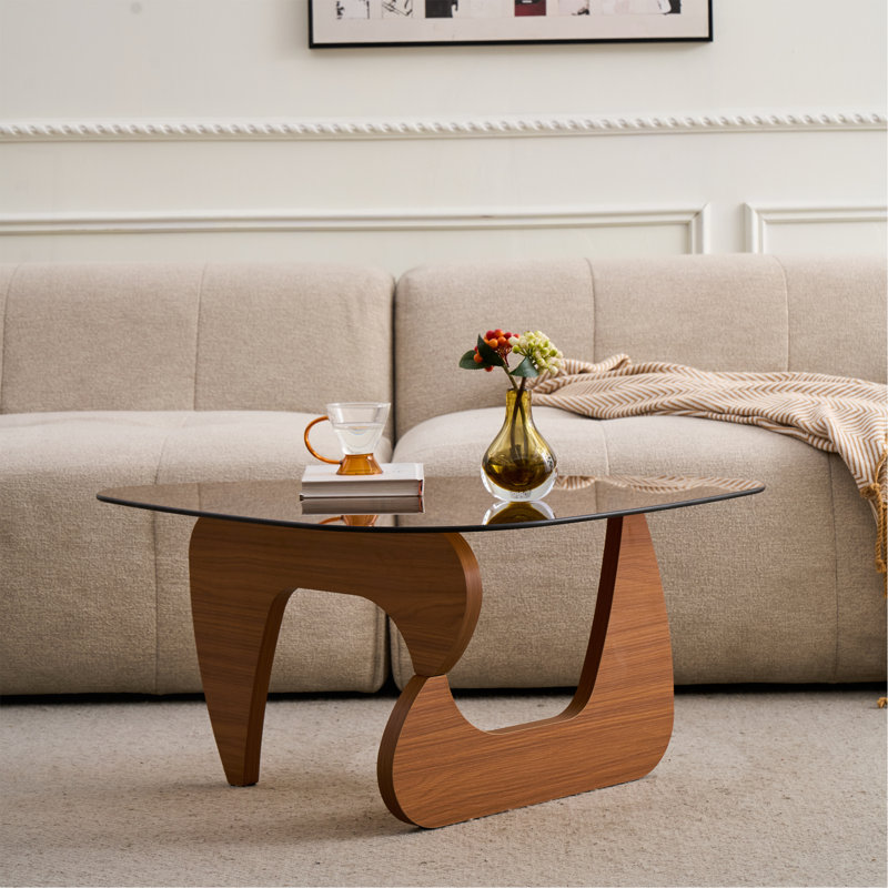 Table basse de style campagnard Century, Brun