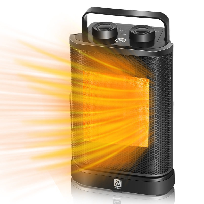 Living And Home 1500 Watt 5118 BTU Electric Radiator Space Heater with Adjustable Thermostat and with Digital Display