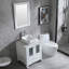 Ensemble de meuble-lavabo simple 24 po avec miroir Ekkehardt-897938109