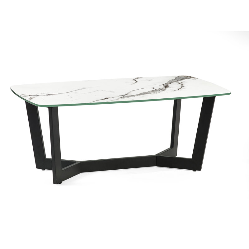 Trestle Coffee Table, White